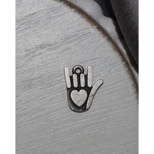 James Avery Sterling Sign Of Love Hand Charm 1.75G / 0.5in